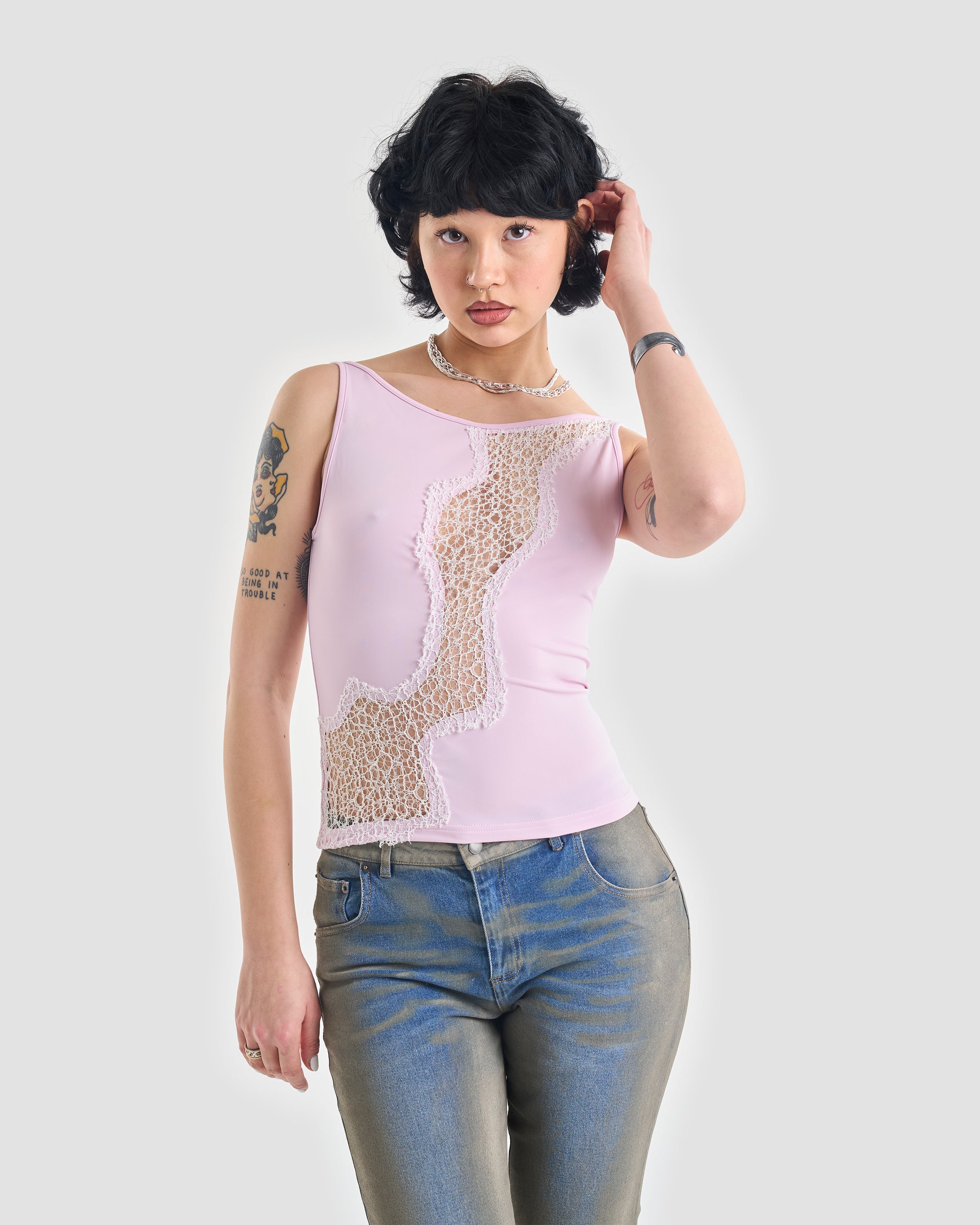 Expanse Backless Cut Out Tank Top